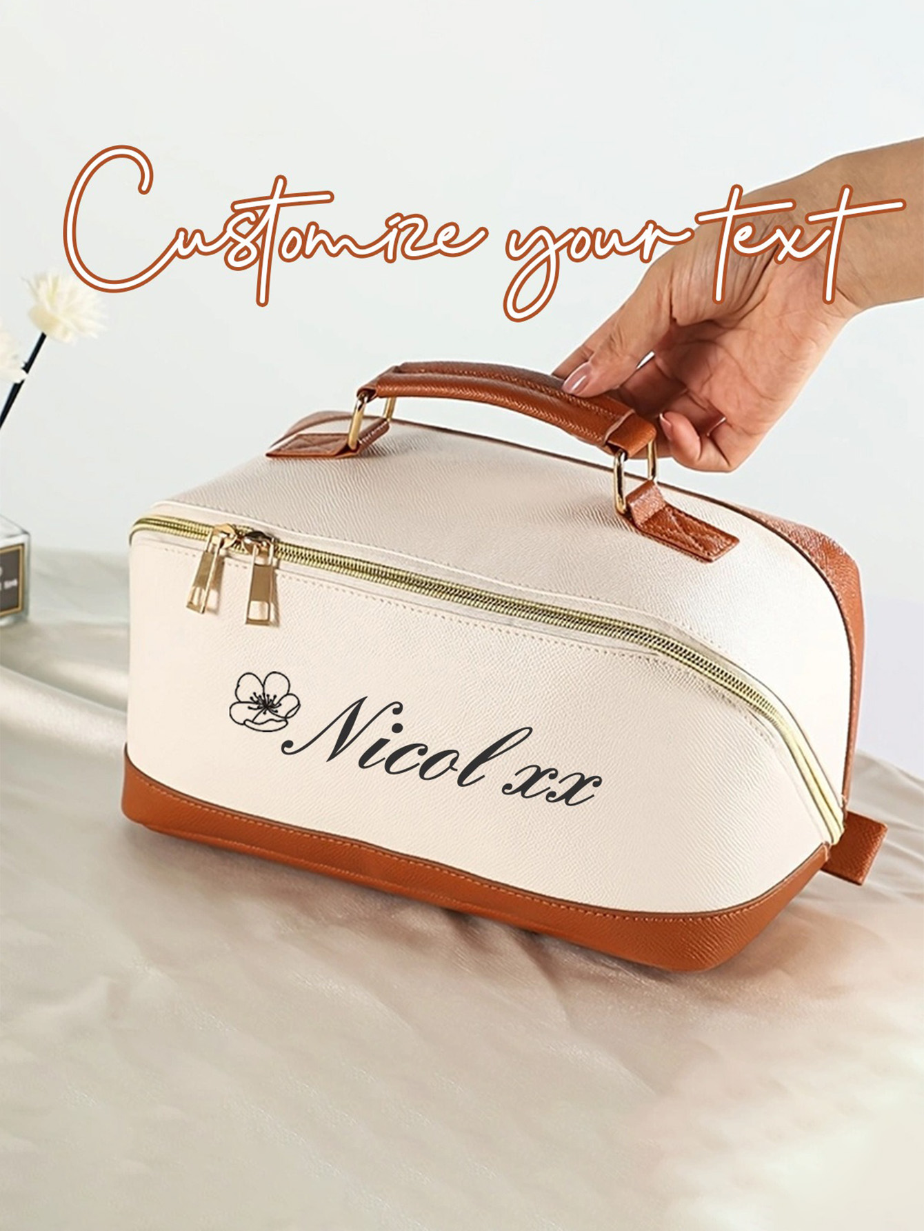 Personalized Makeup Storage Bag – Luxury Cosmetics & Accessories